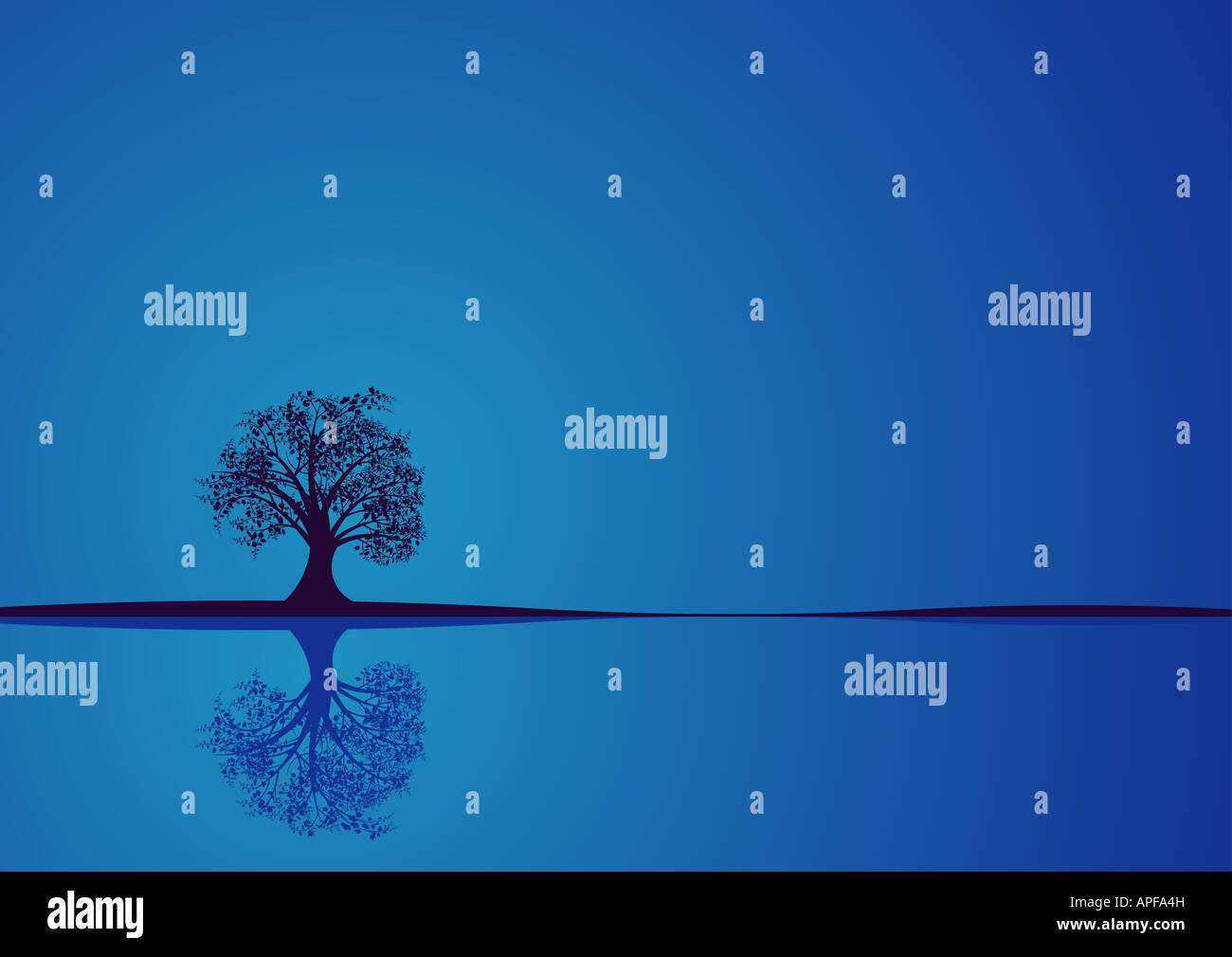 abstract vector tree design Stock Photo - Alamy