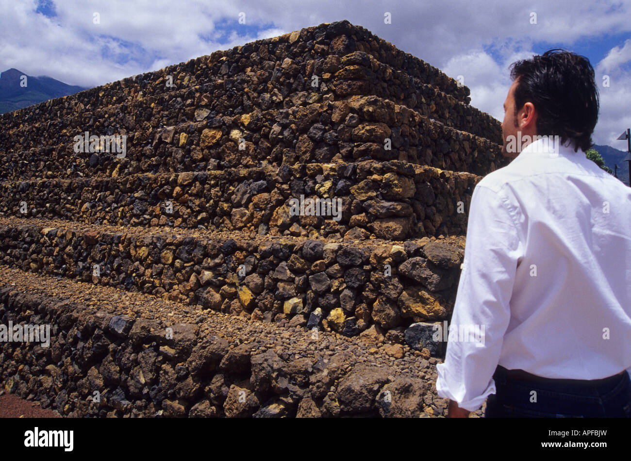 Ethnographic Park Piramides de Guimar TENERIFE ISLAND Canary Islands SPAIN Stock Photo