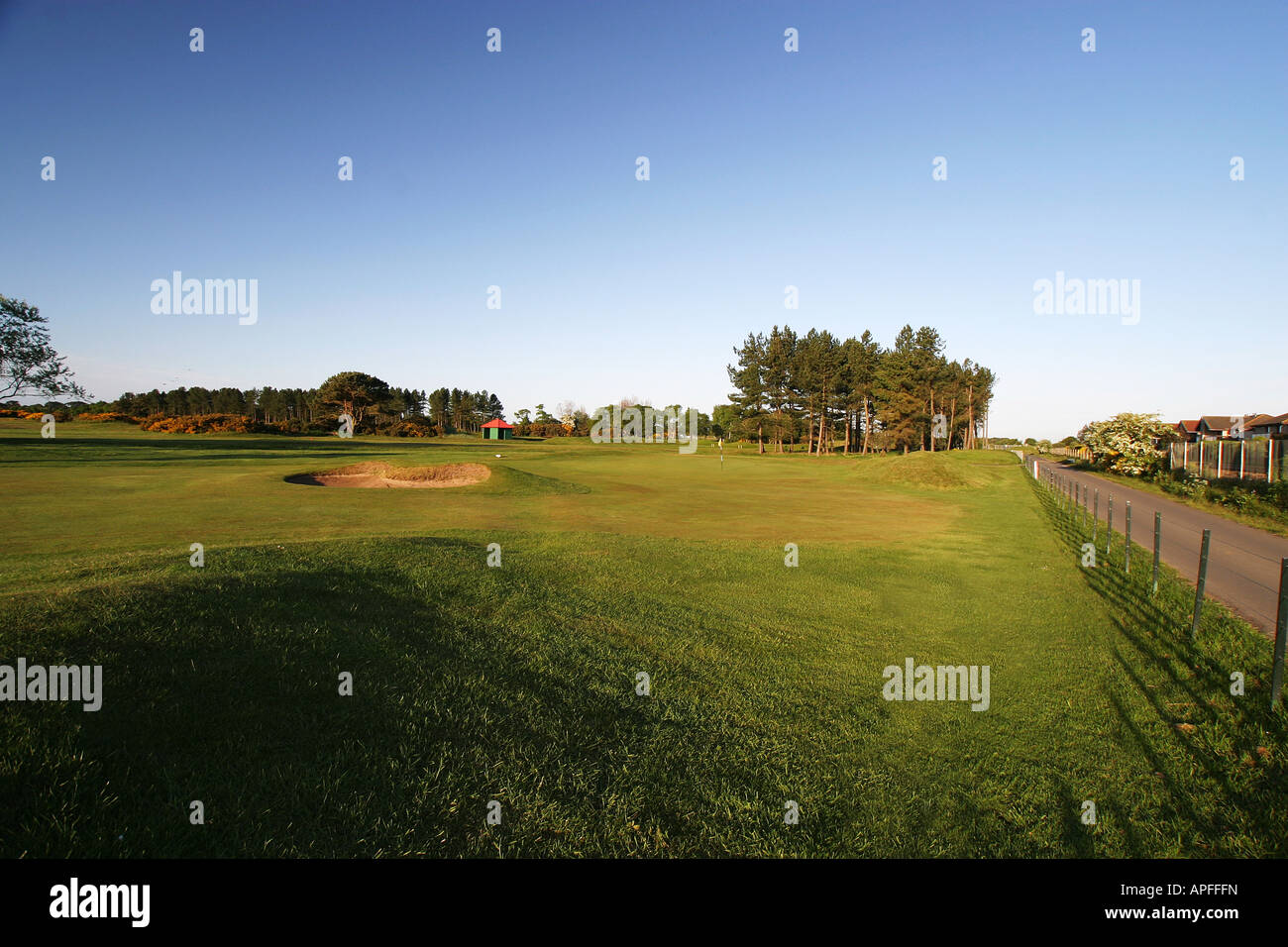 Burnside course 3rd hole Carnoustie golf Links scotland Stock Photo Alamy