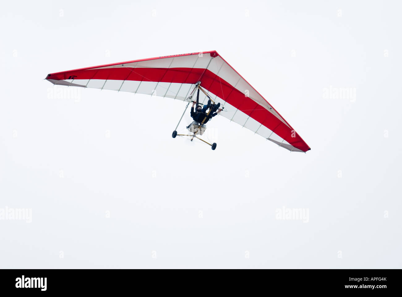 The only flying electric powered weight shift trike in the world Stock Photo