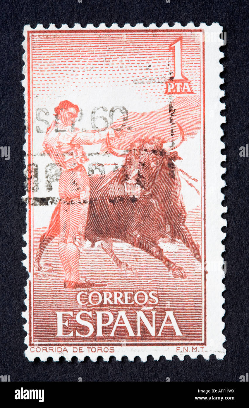 Spanish postage stamp Stock Photo Alamy