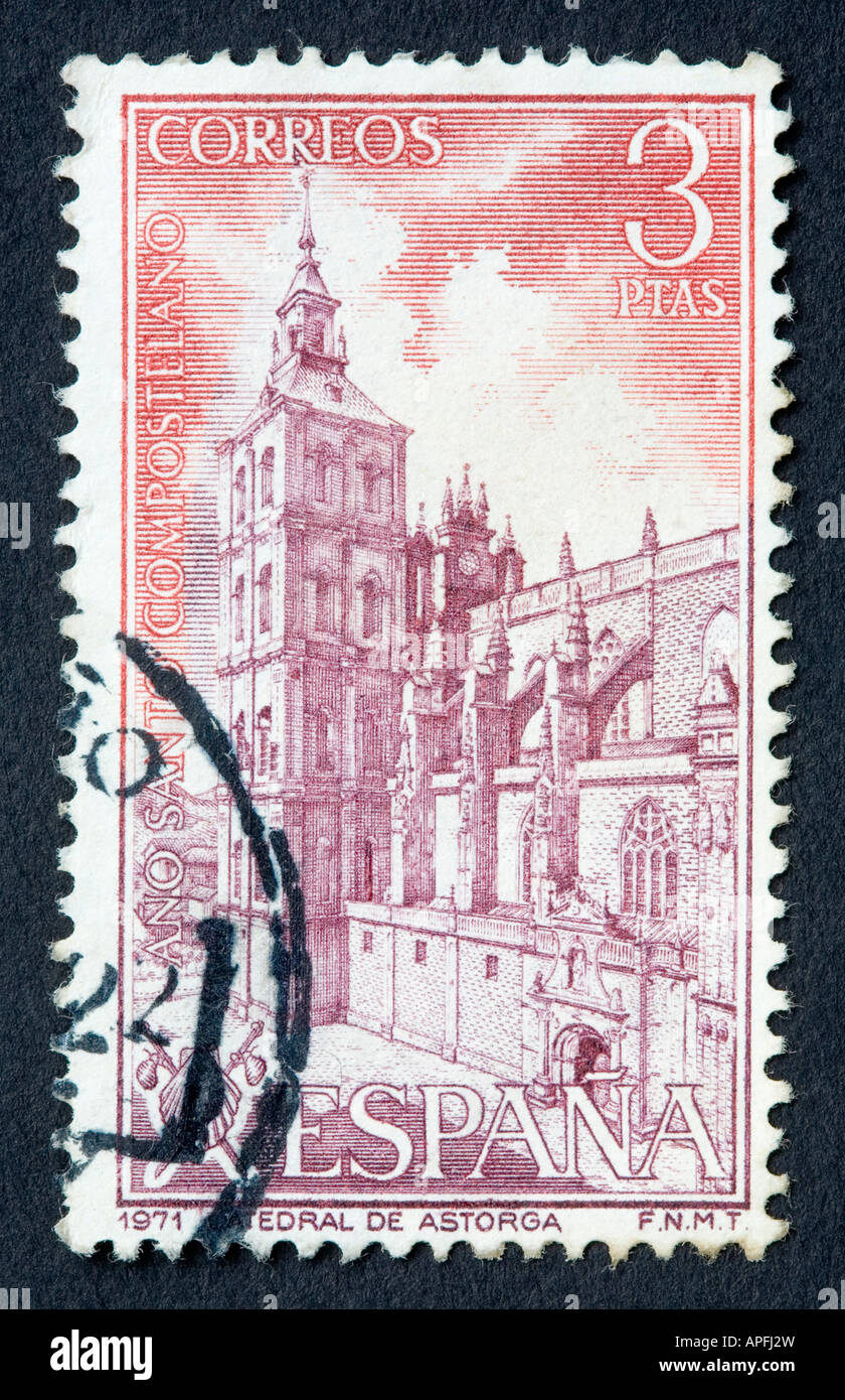 Spanish postage stamp Stock Photo Alamy