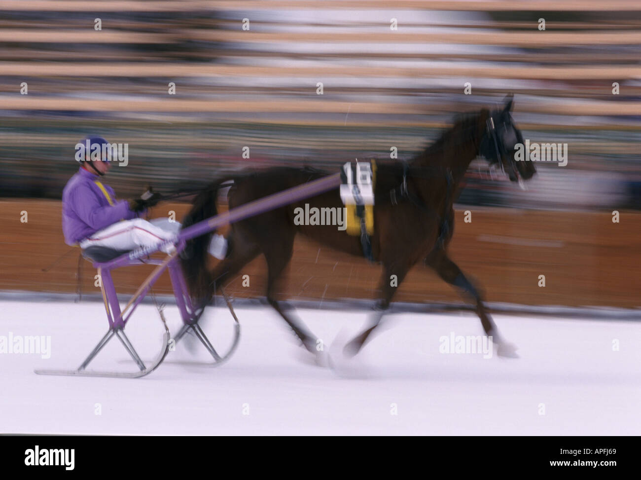Horse carriage snow hi-res stock photography and images - Alamy