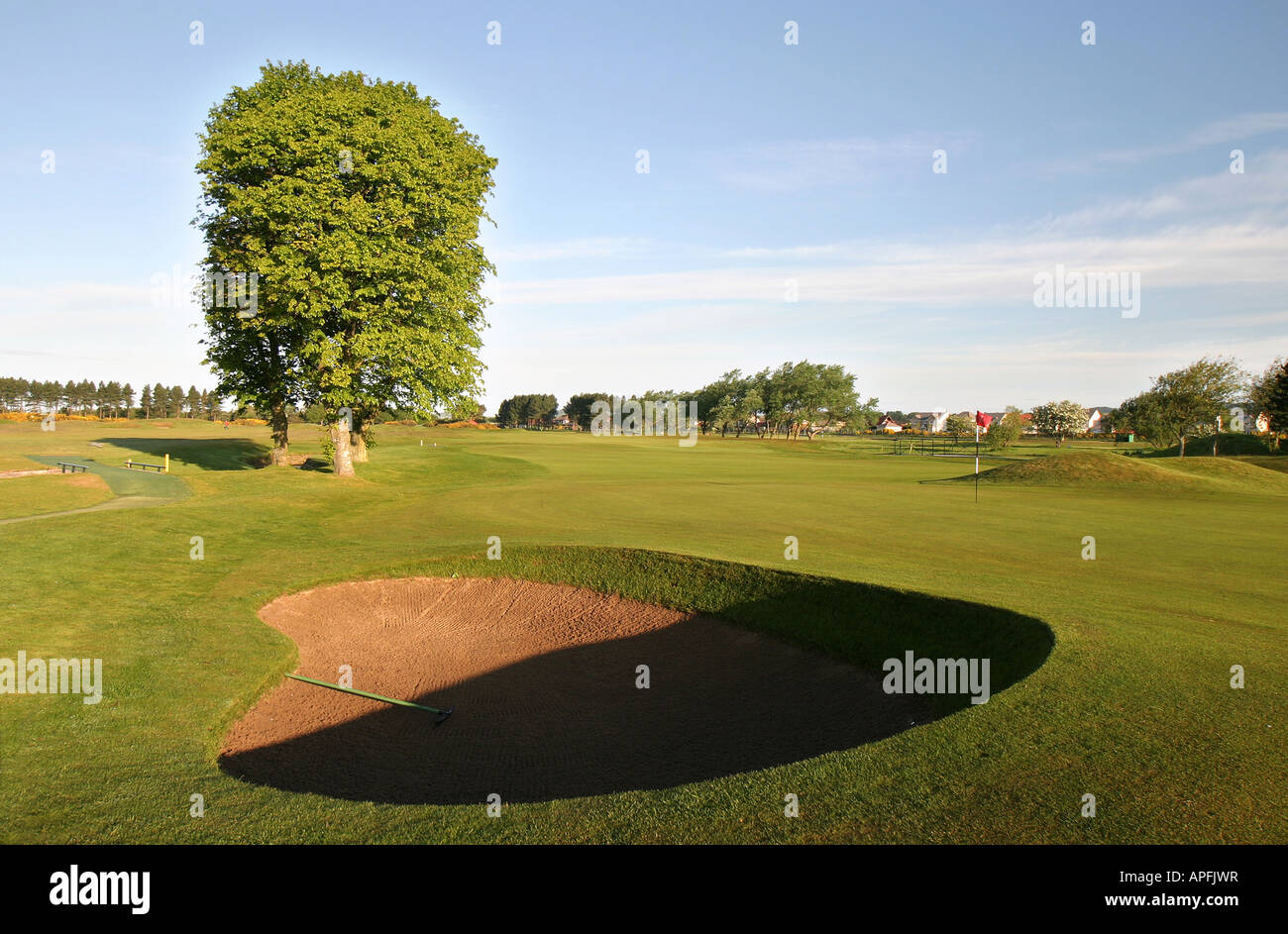 Carnoustie Championship Golf Links 10th Hole scotland open 2007 Stock