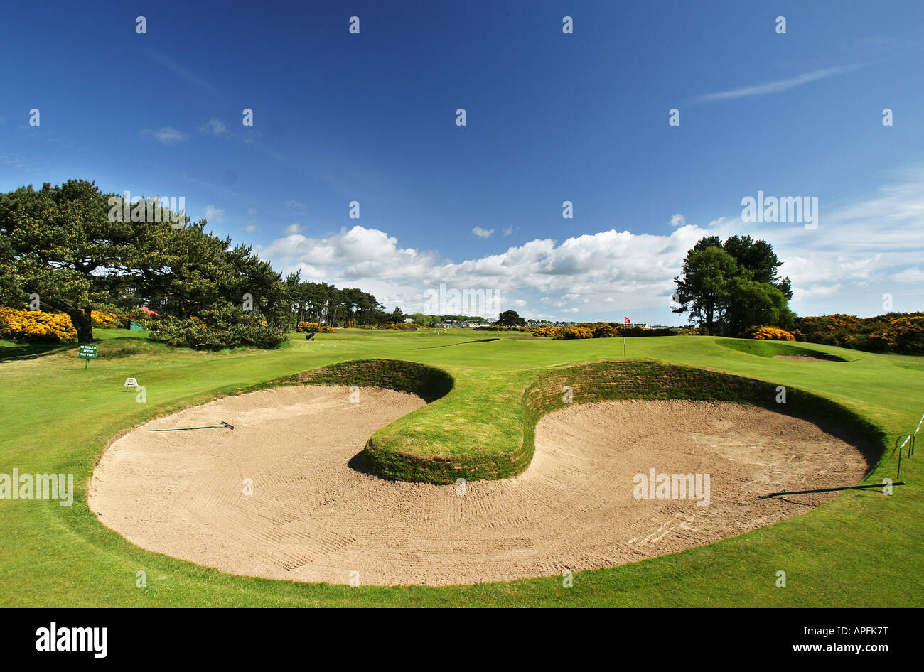 Carnoustie Championship Golf Links 13th Hole Stock Photo