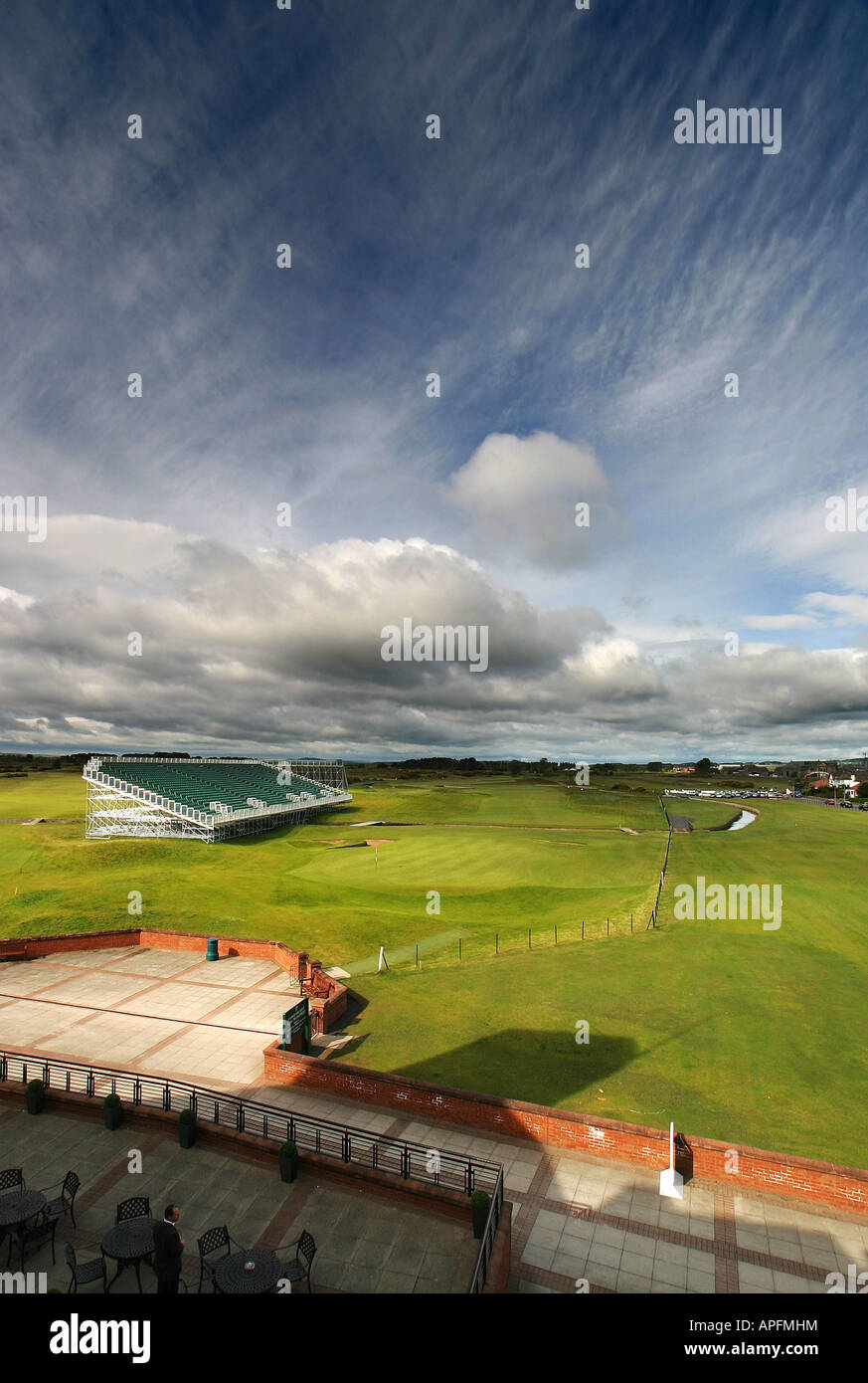 Carnoustie Championship Golf Links 18th Hole scotland Stock Photo
