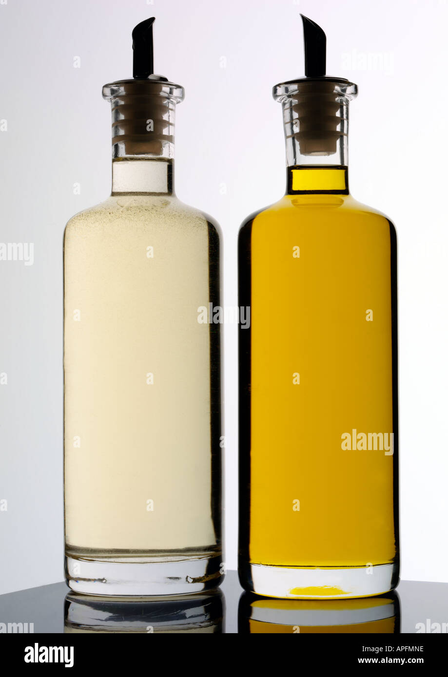 OIL AND VINEGAR BOTTLES Stock Photo Alamy