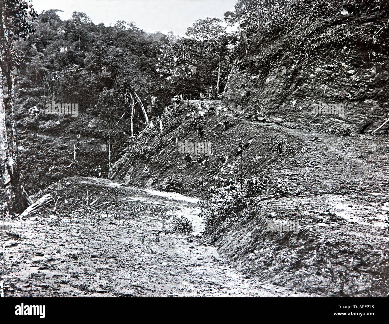 Indian Empire circa 1925 Railway Construction Assam Bengal Railway Co ...