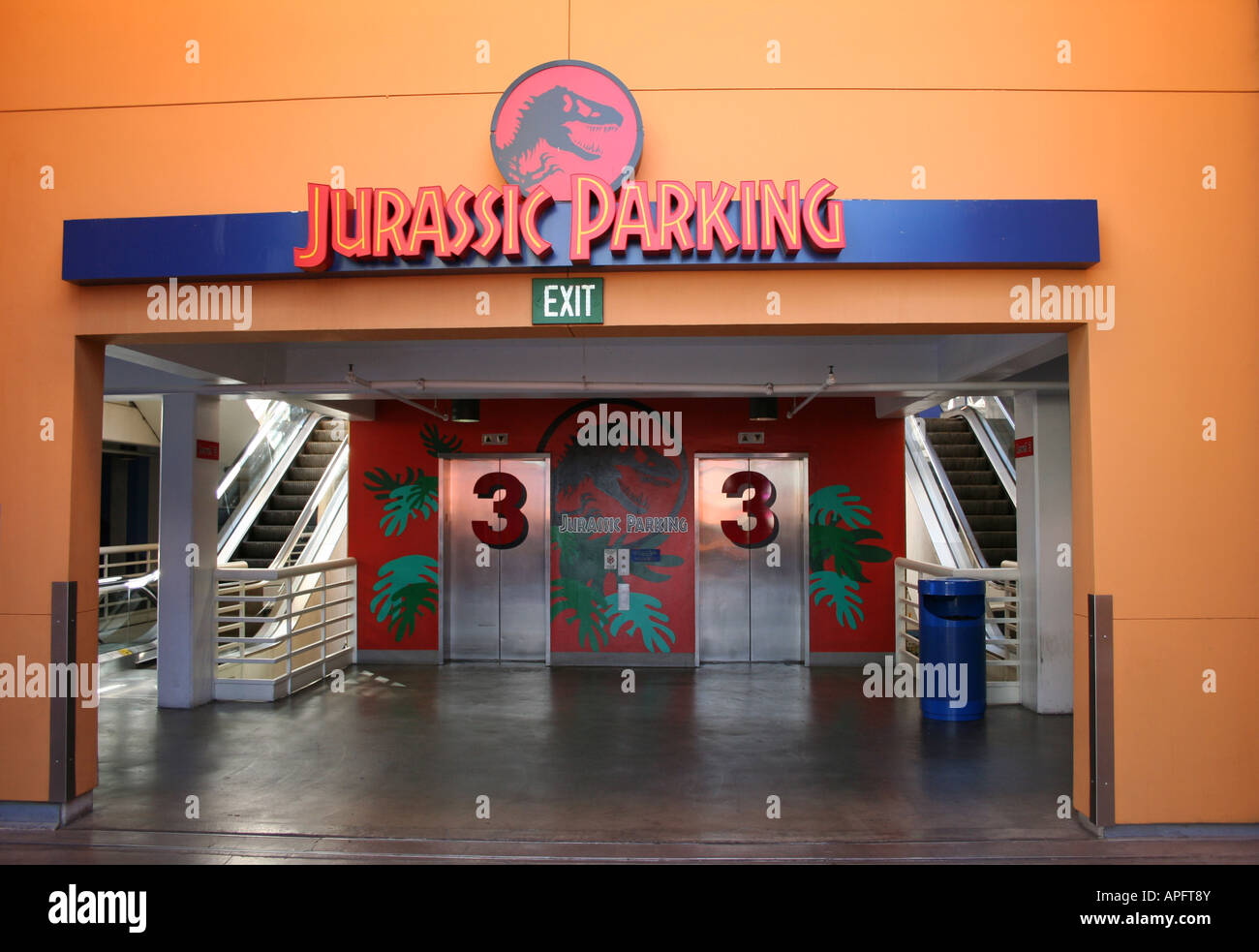 Jurassic Parking at Universal Citywalk Hollywood California  October 2007 Stock Photo