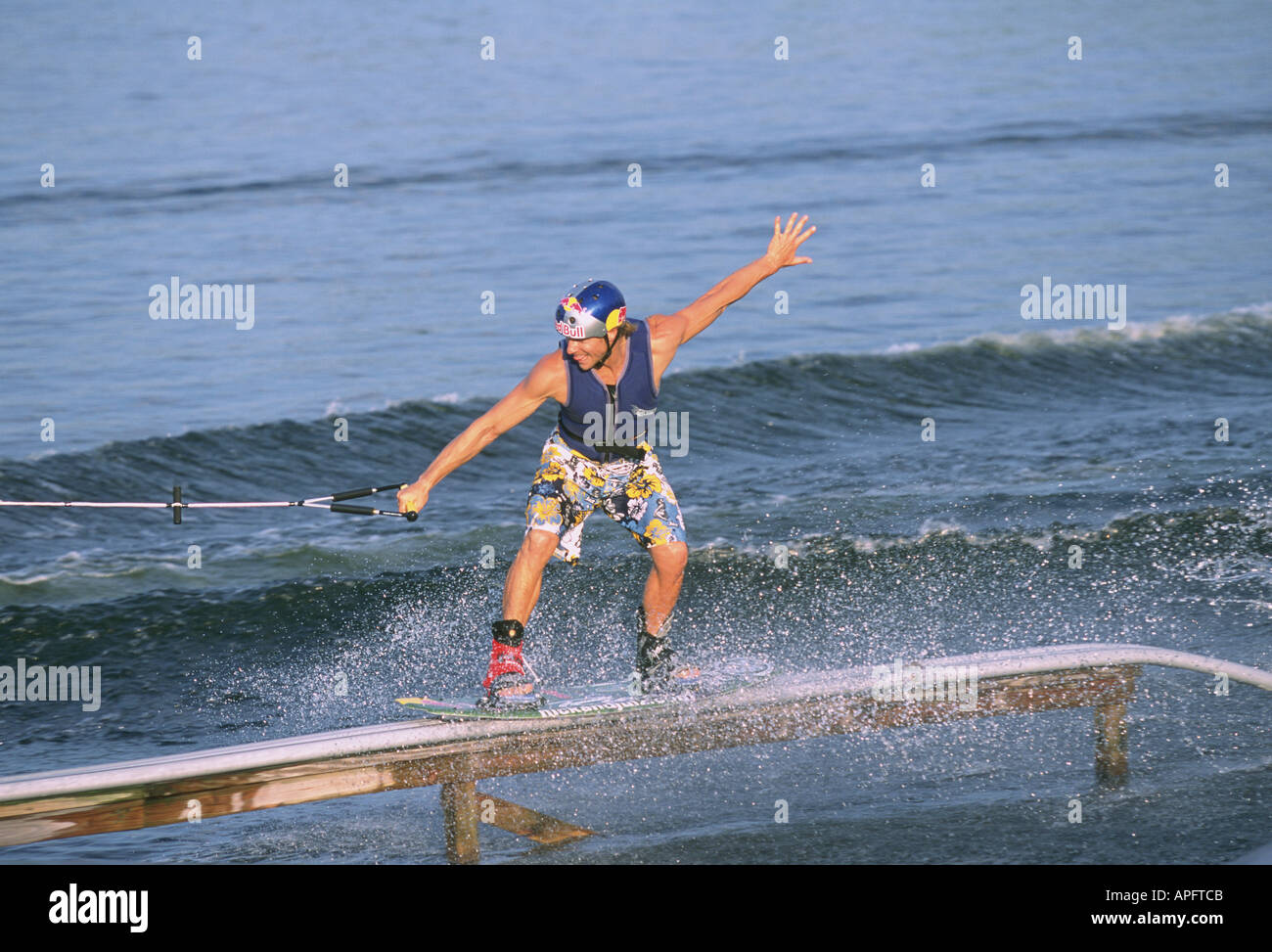 WAKEBOARDING ACTION FLORIDA Stock Photo Alamy