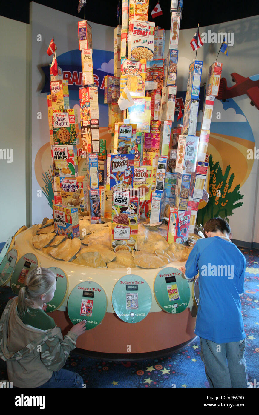 Michigan Battle Creek,Cereal City USA,Kellogg's,exhibit exhibition