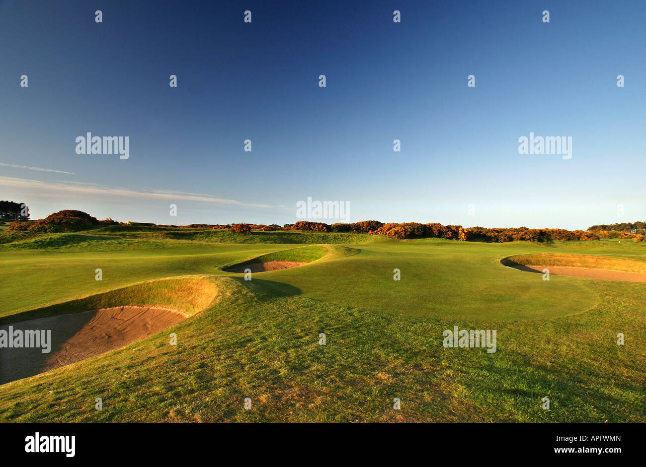 Carnoustie Championship Golf Links 17th Hole Stock Photo