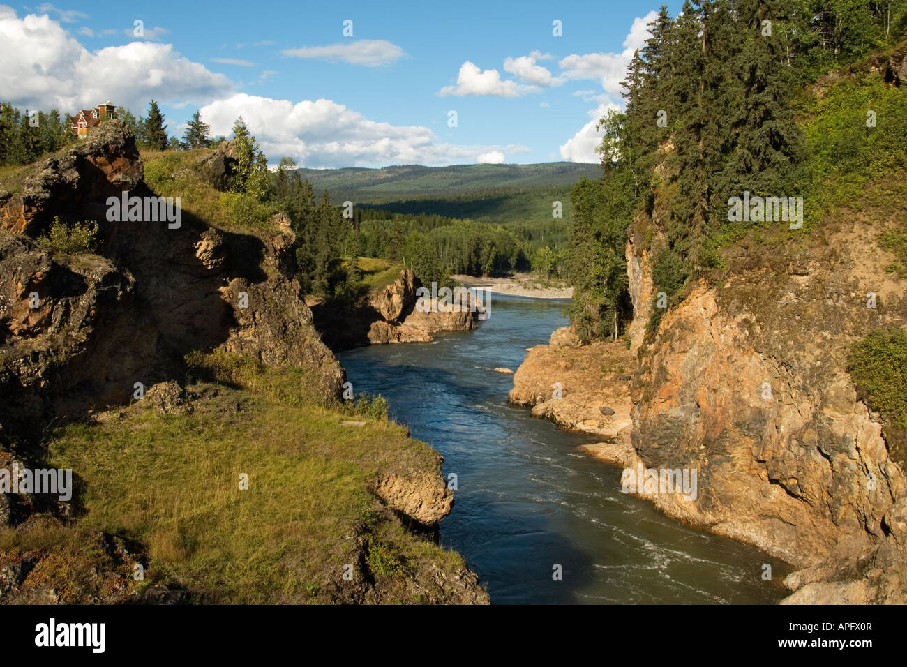 Narrows of Bulkley River, near Moricetown, British Columbia, Canada