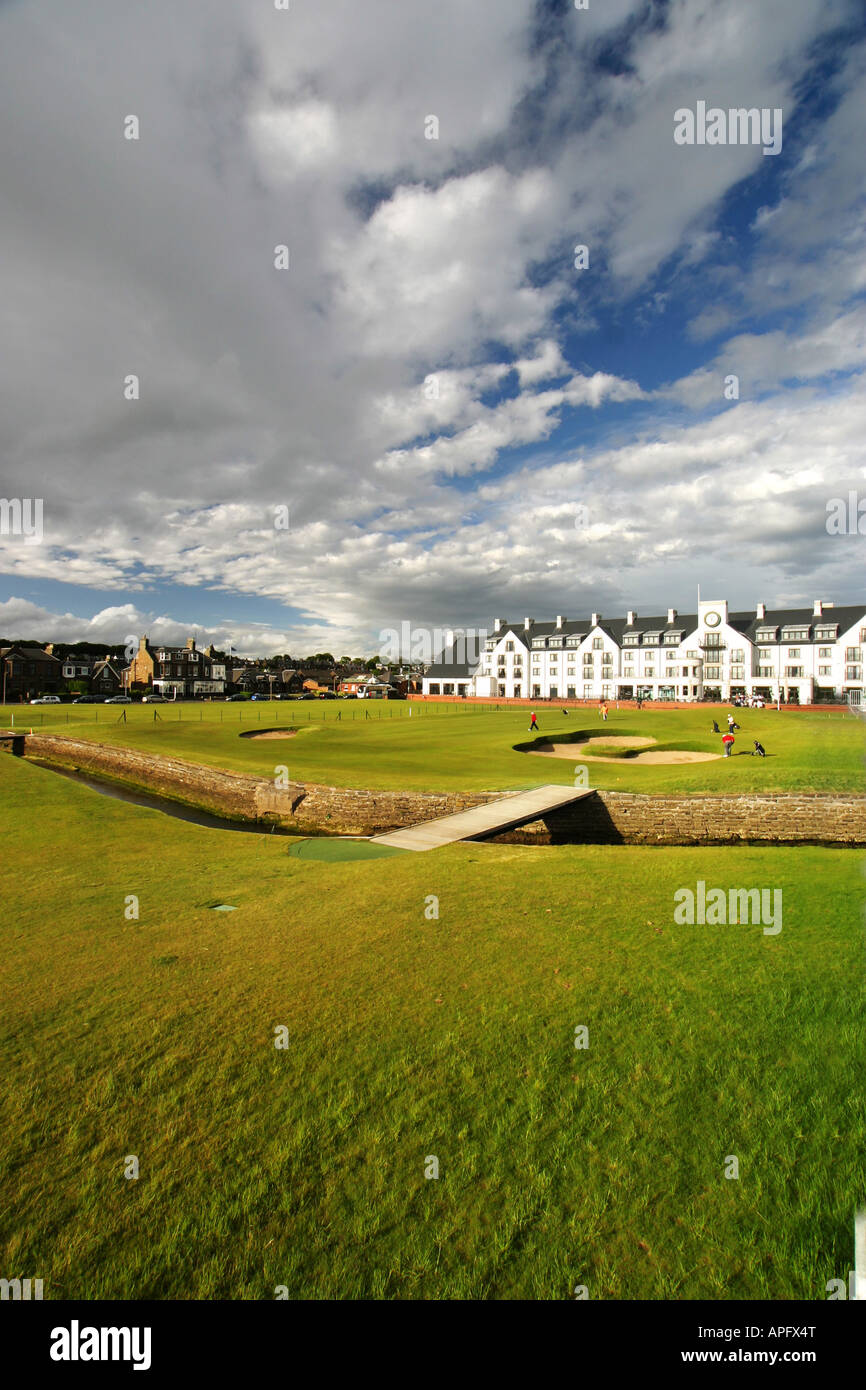 Carnoustie Championship Golf Links 18th Hole Stock Photo Alamy