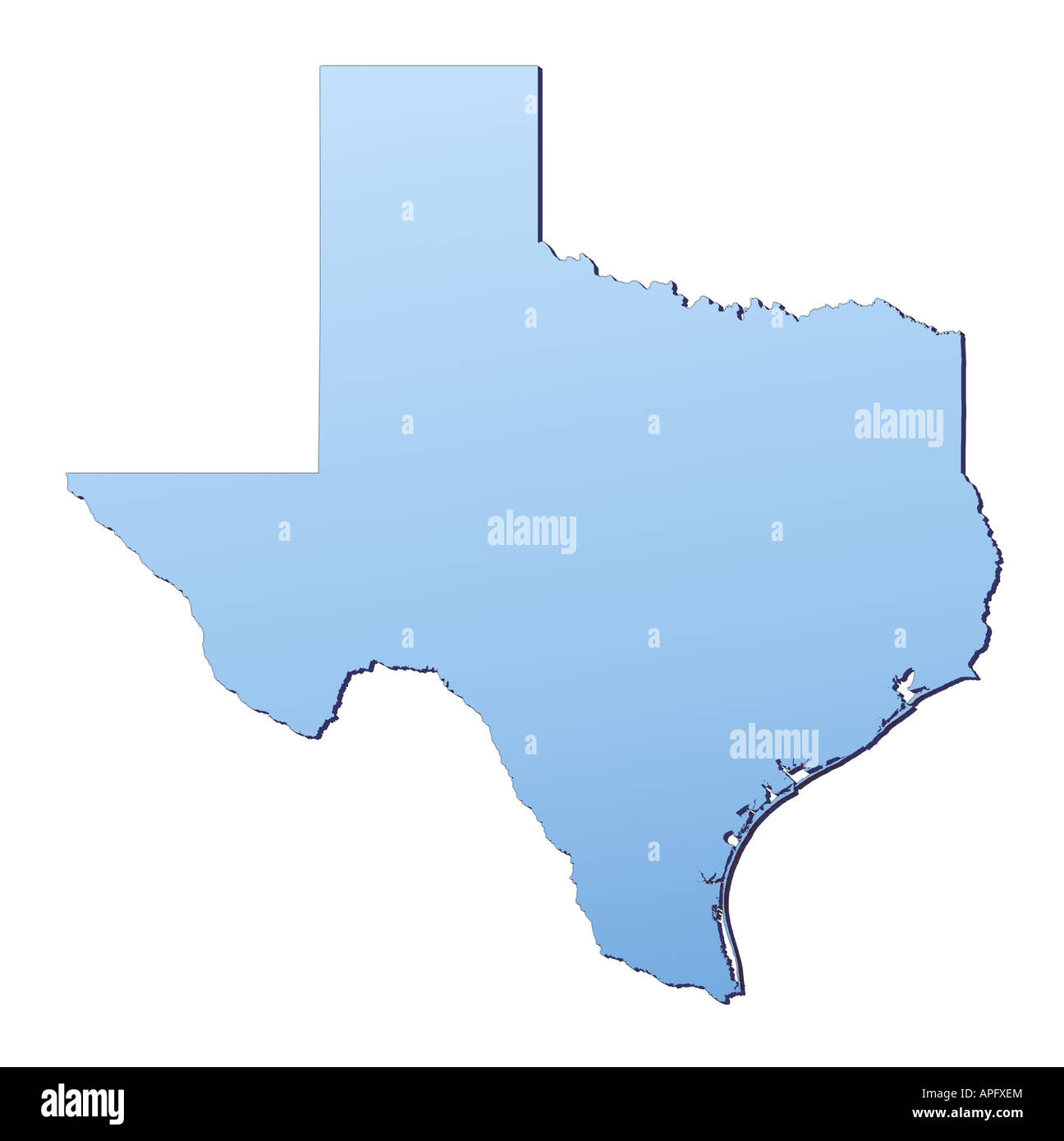 Texas map Stock Photo