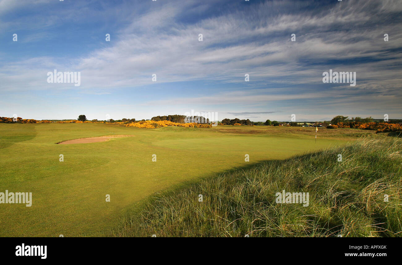 Burnside course 8th hole Carnoustie golf Links scotland Stock Photo
