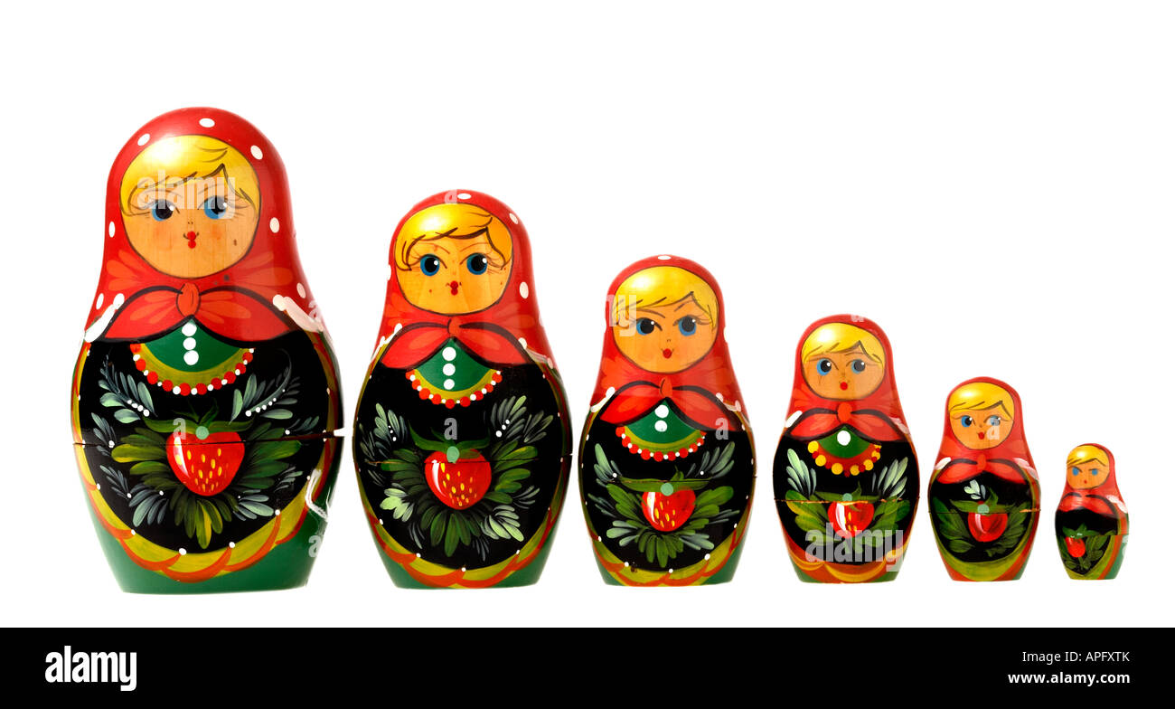 Russian Nesting Dolls Stock Photo Alamy