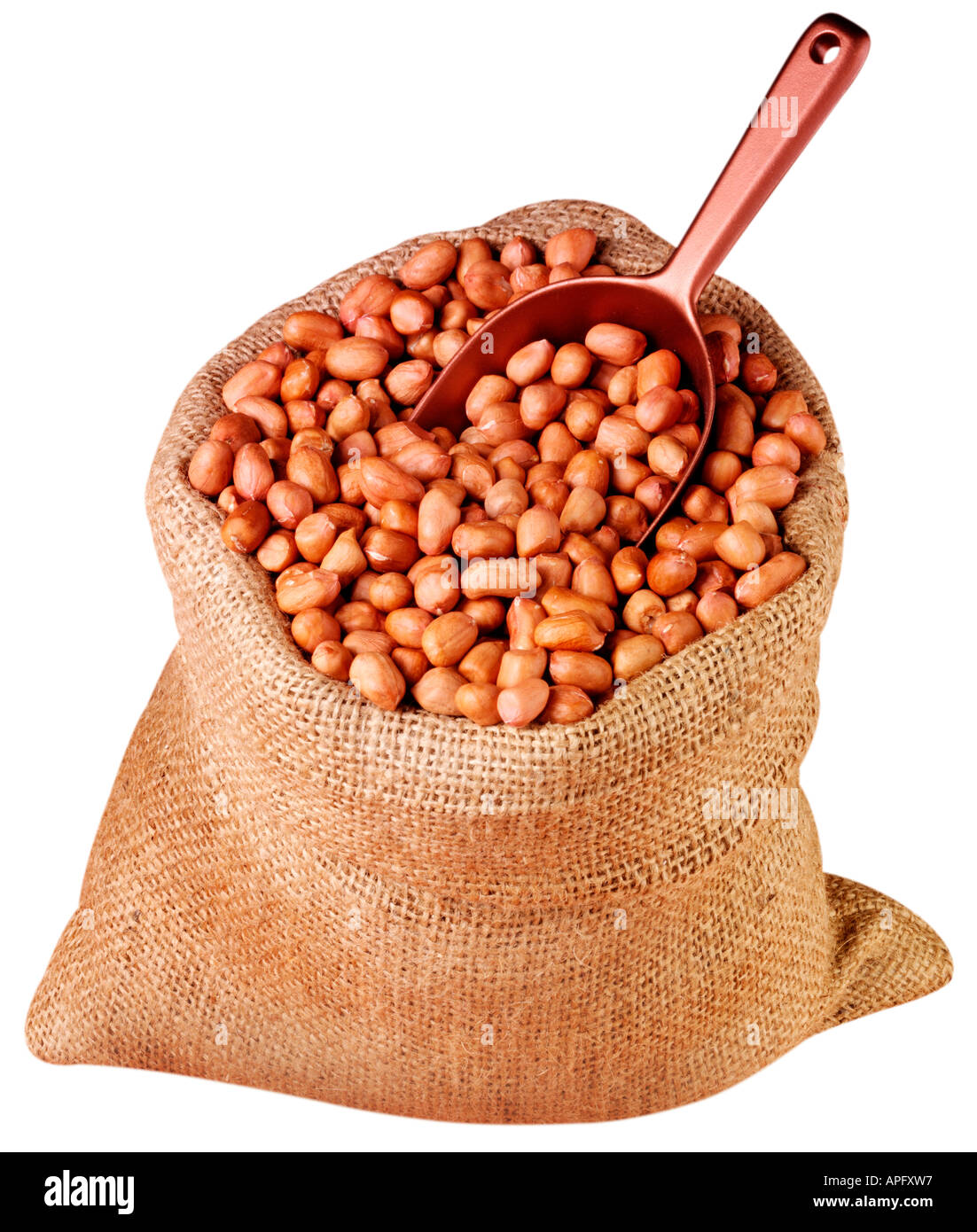 SACK OF PEANUTS CUT OUT Stock Photo Alamy