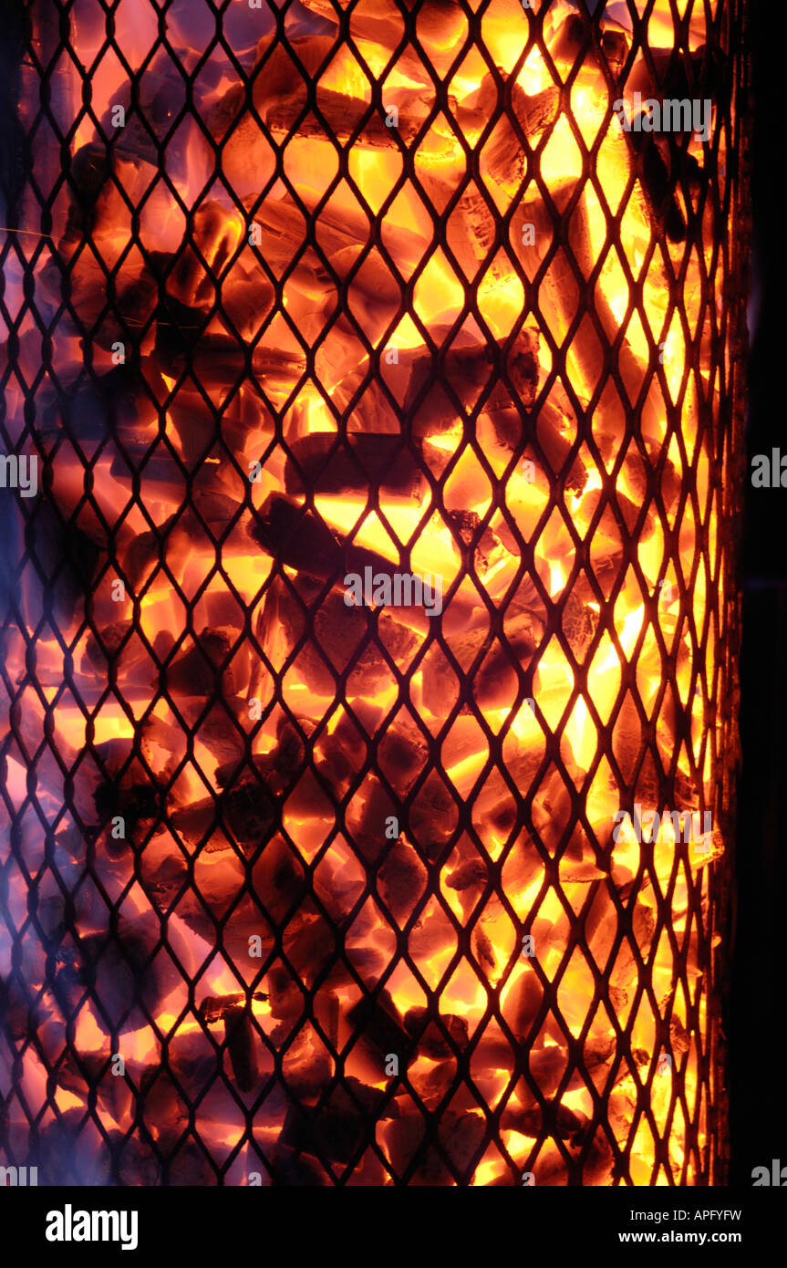 Burning charcoal fire hires stock photography and images Alamy