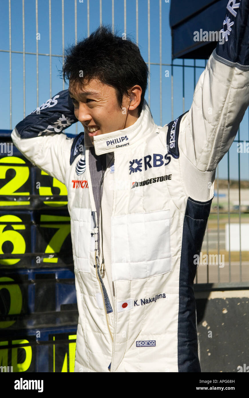 スポーツ選手 K.Nakajima 2009 Williams Driver Jacket Kazuki Nakajima: 'It is not a glamorous life. I don't earn