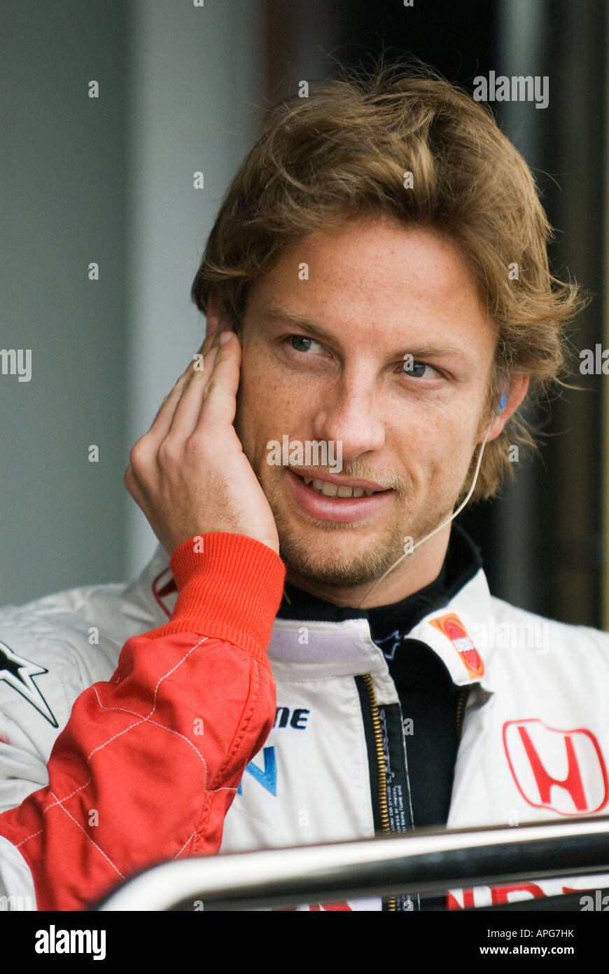 Jenson Button, Honda Formula One Driver Stock Photo