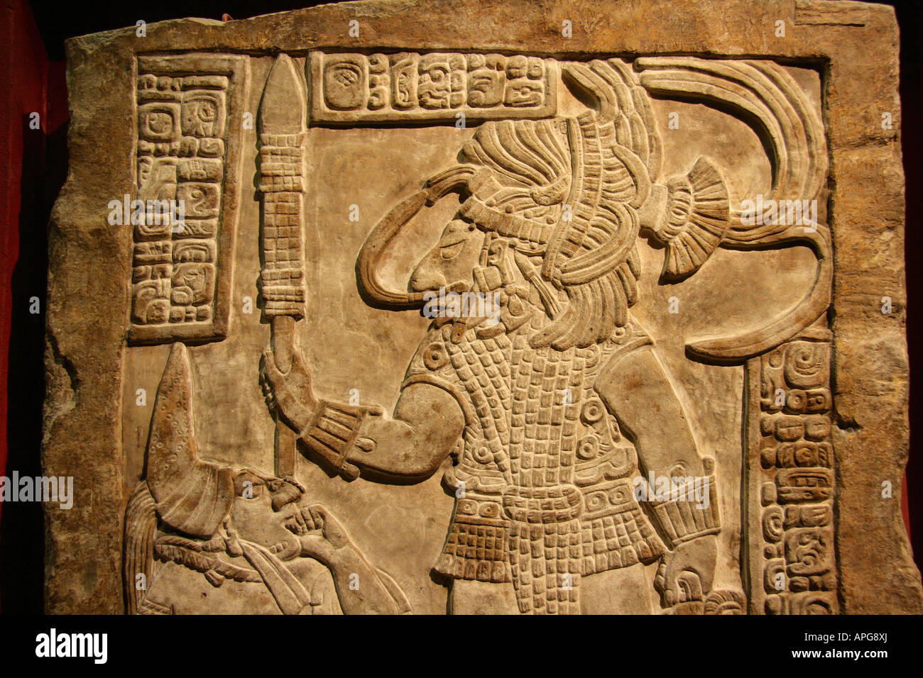 Bloody Mayan rite 2 British Museum Stock Photo Alamy