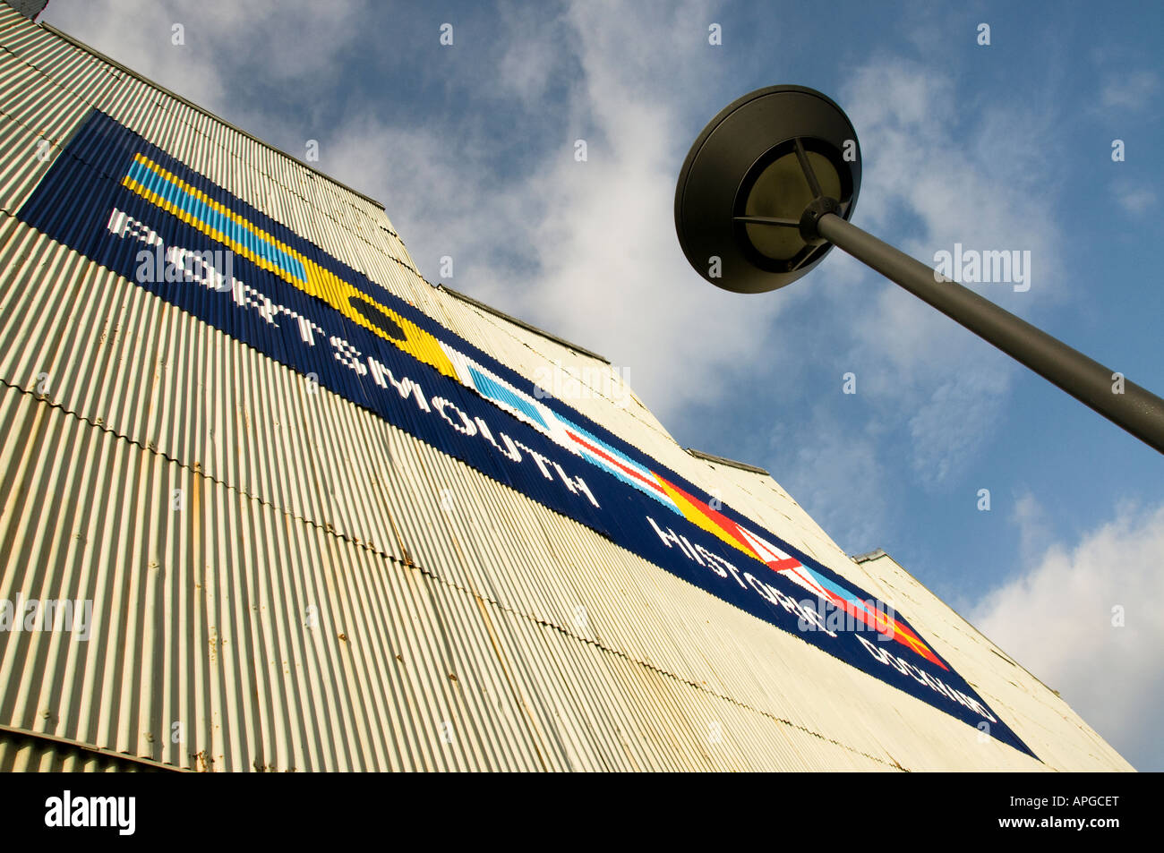 Warehouse at Portsmouth Naval Dockyard Stock Photo Alamy