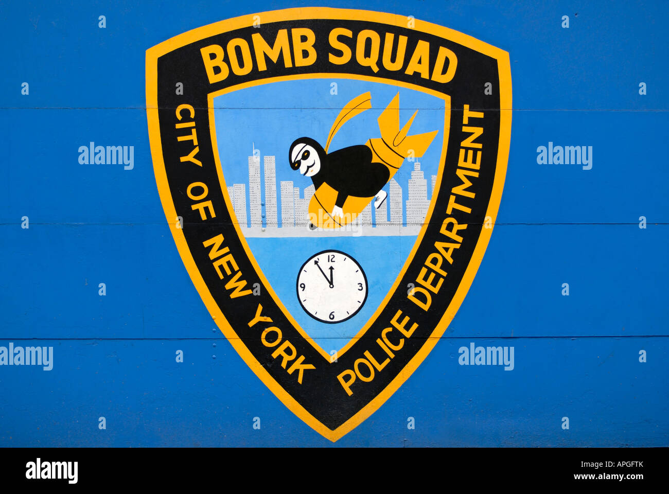 City of New York Police Department, Bomb Squad Stock Photo