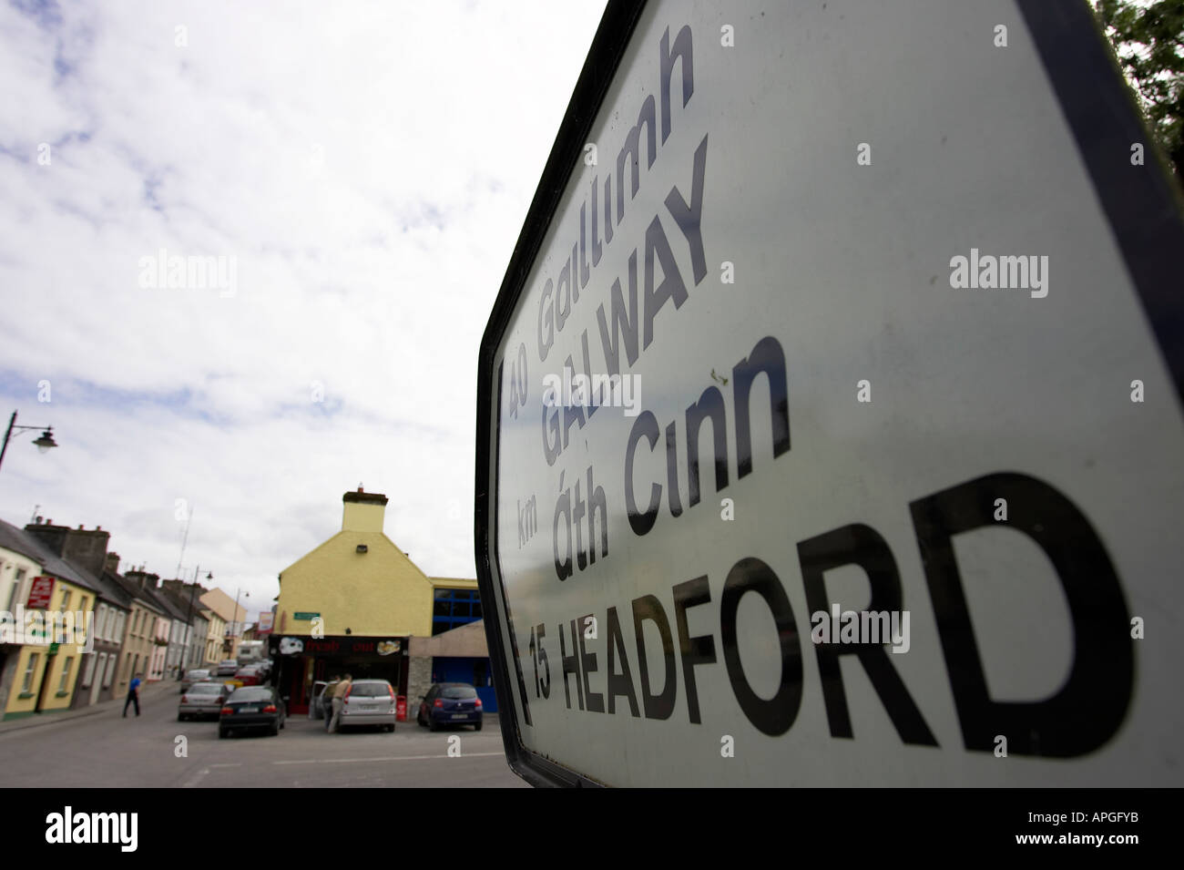 Ireland Gaelic Road Signs High Resolution Stock Photography and Images