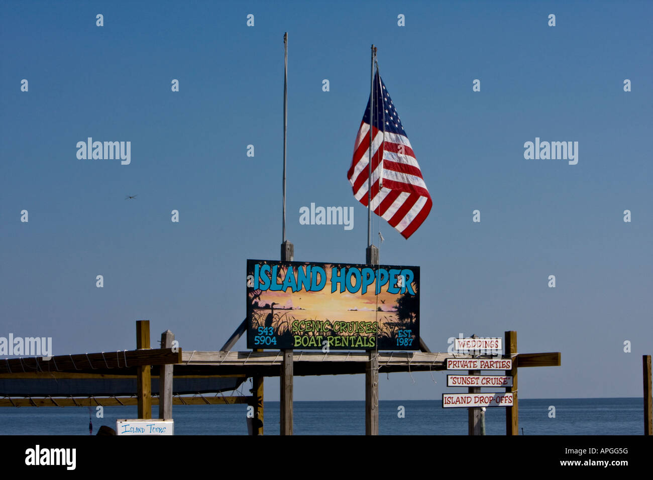 Tourist and Vacation Views of Historical Cedar Key Florida Stock Photo Alamy