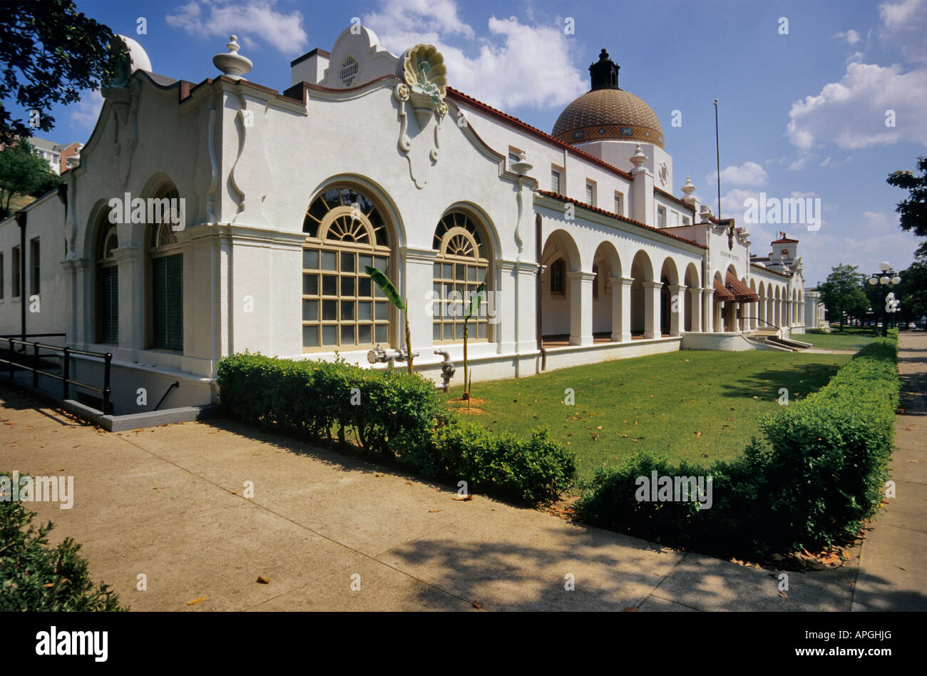 Quapaw Waters Bathhouse in Hot Springs Arkansas USA Stock Photo Alamy