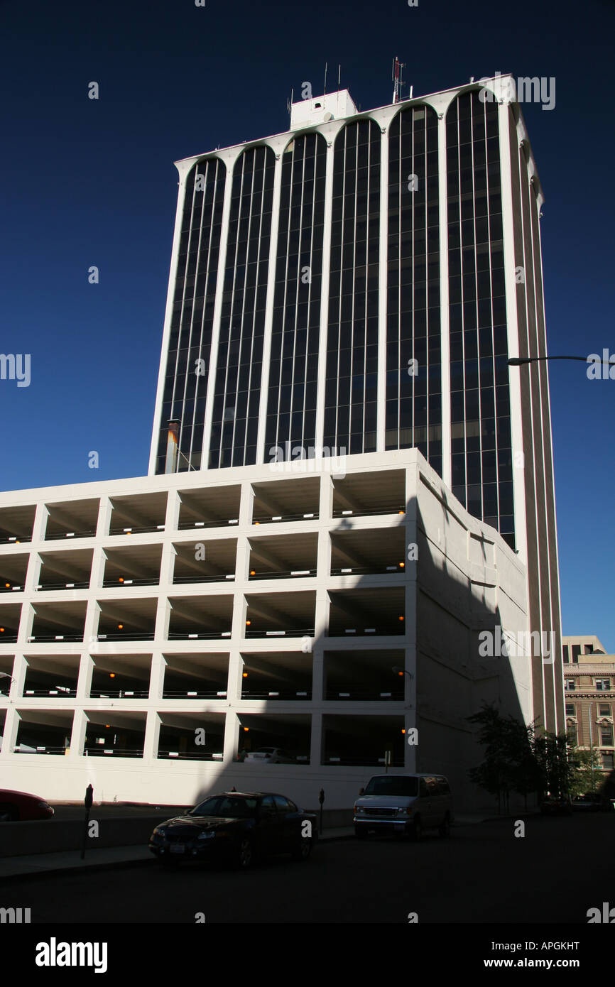 Dayton Ohio Building and Parking Garage Stock Photo Alamy