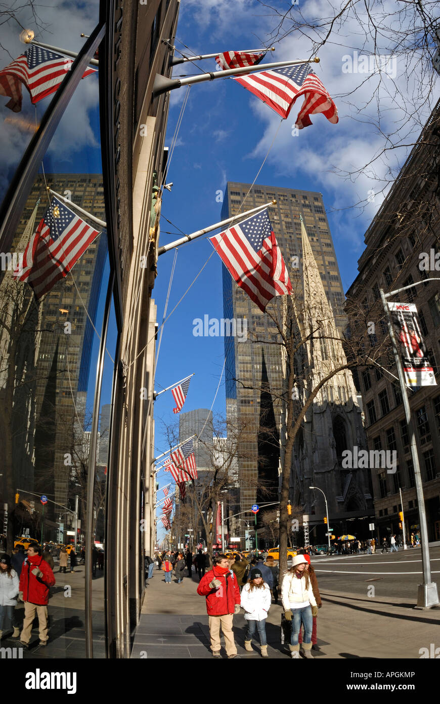 New York 5th Avenue Stock Photo