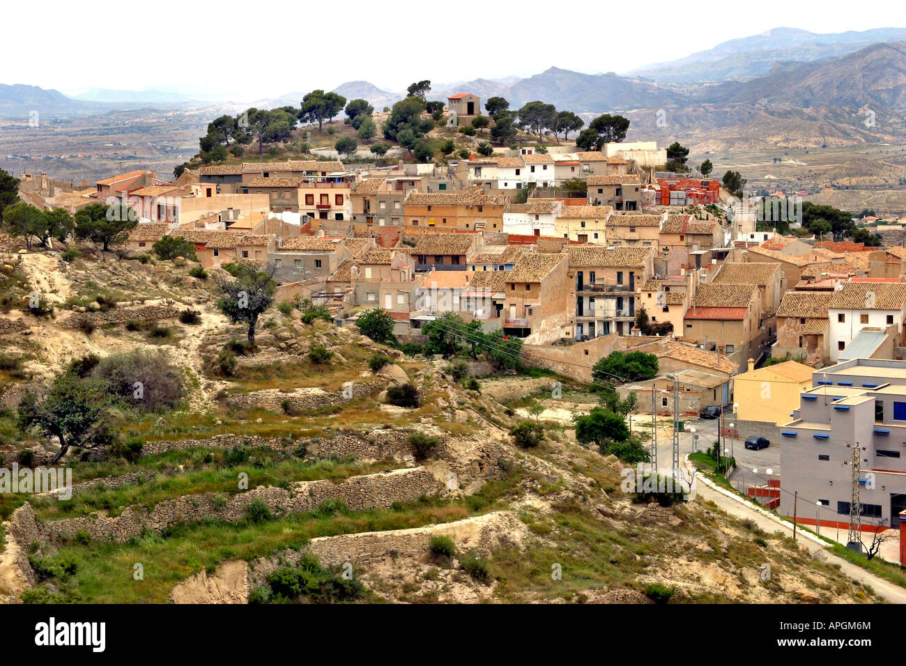 The old historic spanish village of Busot Costa Blanca Spain Stock