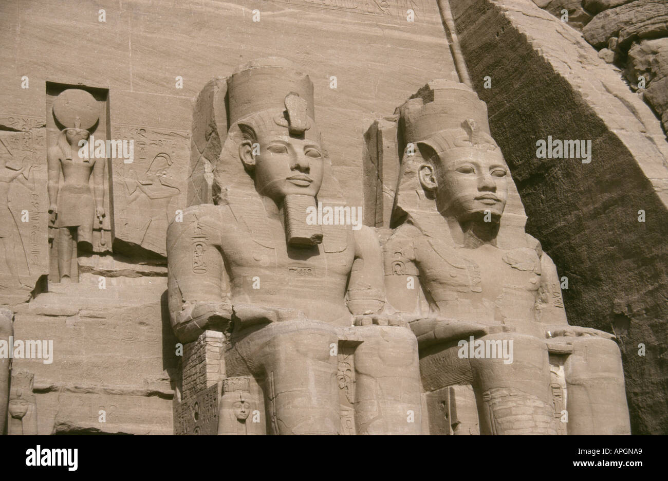 Ramases The Great, Abu Simbel, Egypt Stock Photo