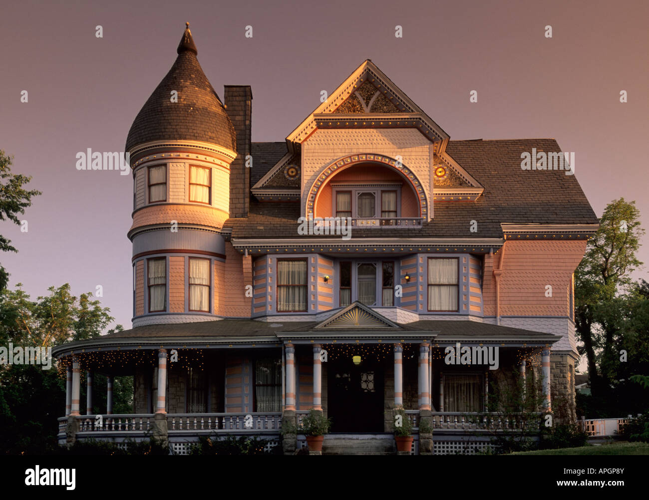 American queen anne architecture hires stock photography and images