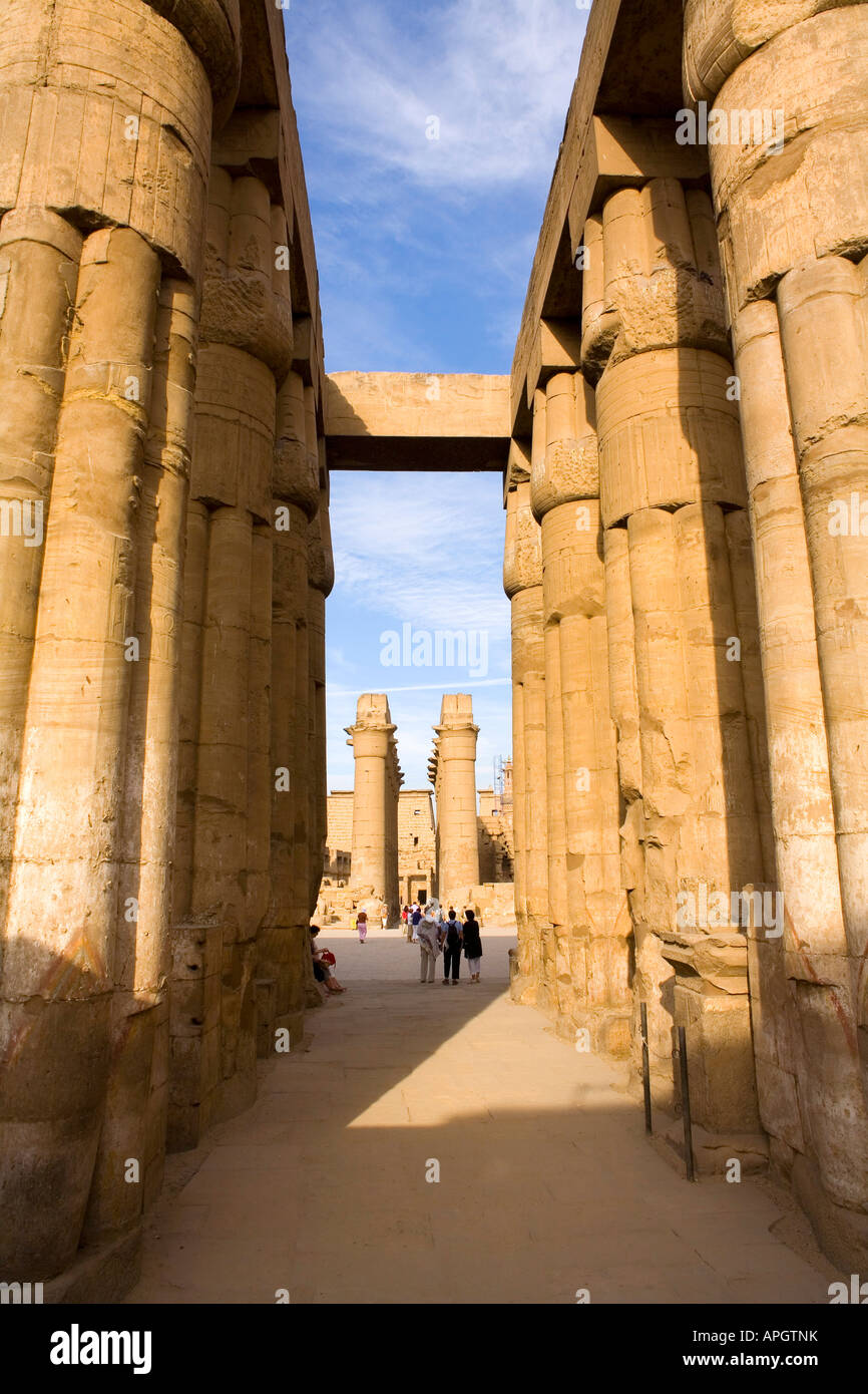 The Temple of Luxor in Egypt Stock Photo