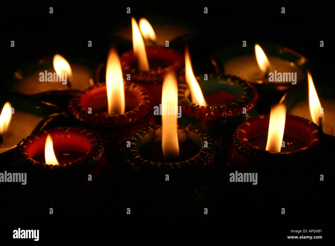 Diwali candles hires stock photography and images Alamy
