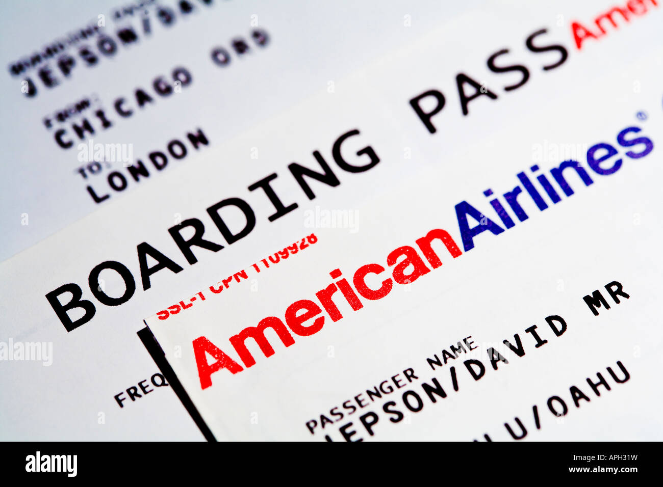 Flight Boarding Passes Stock Photos & Flight Boarding Passes Stock