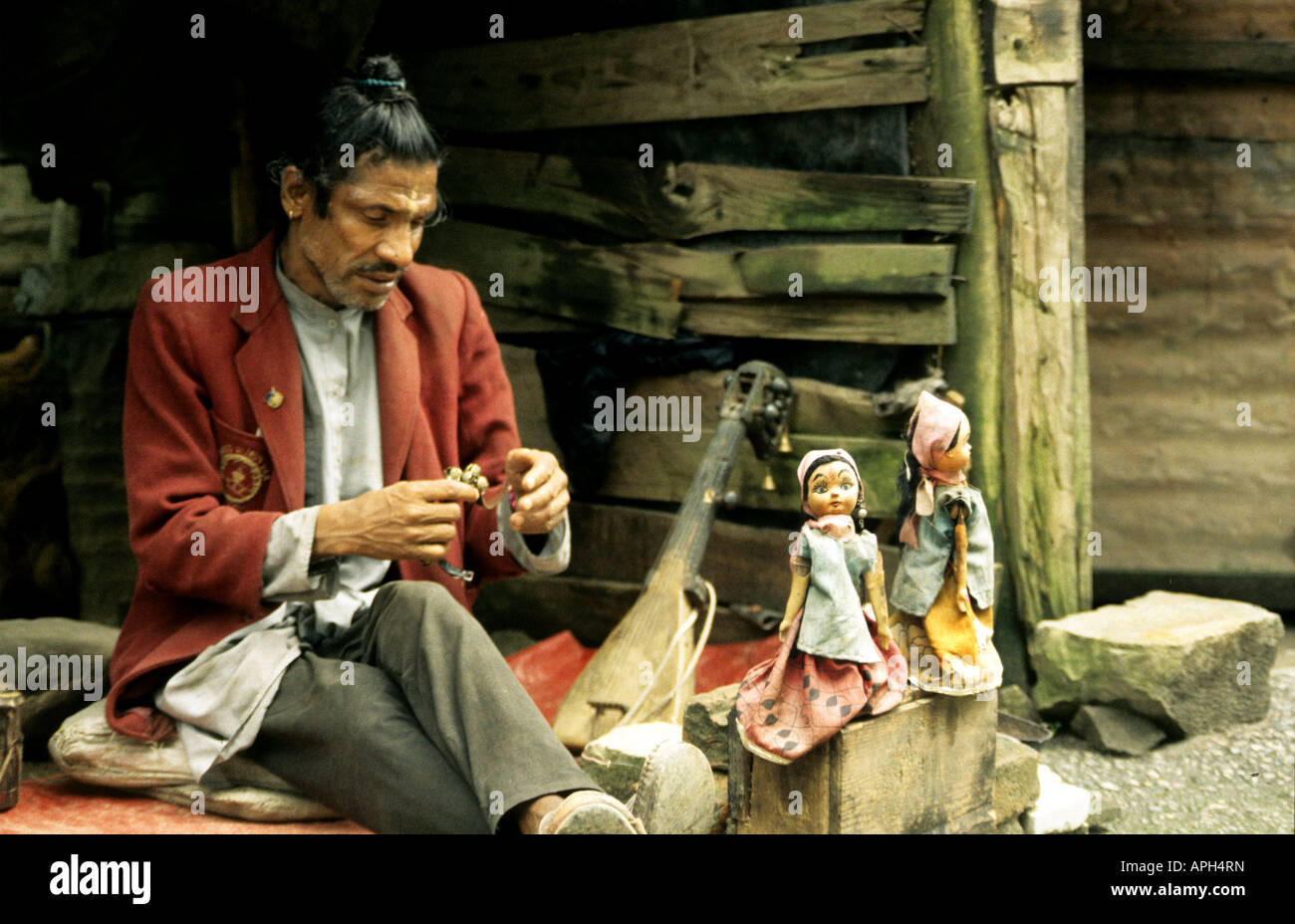 The puppet theater in North India Stock Photo Alamy