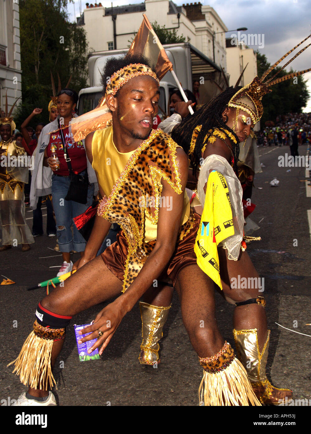 dancing african dress carnival dancers LNHC Notting Hill Carnival Stock ...