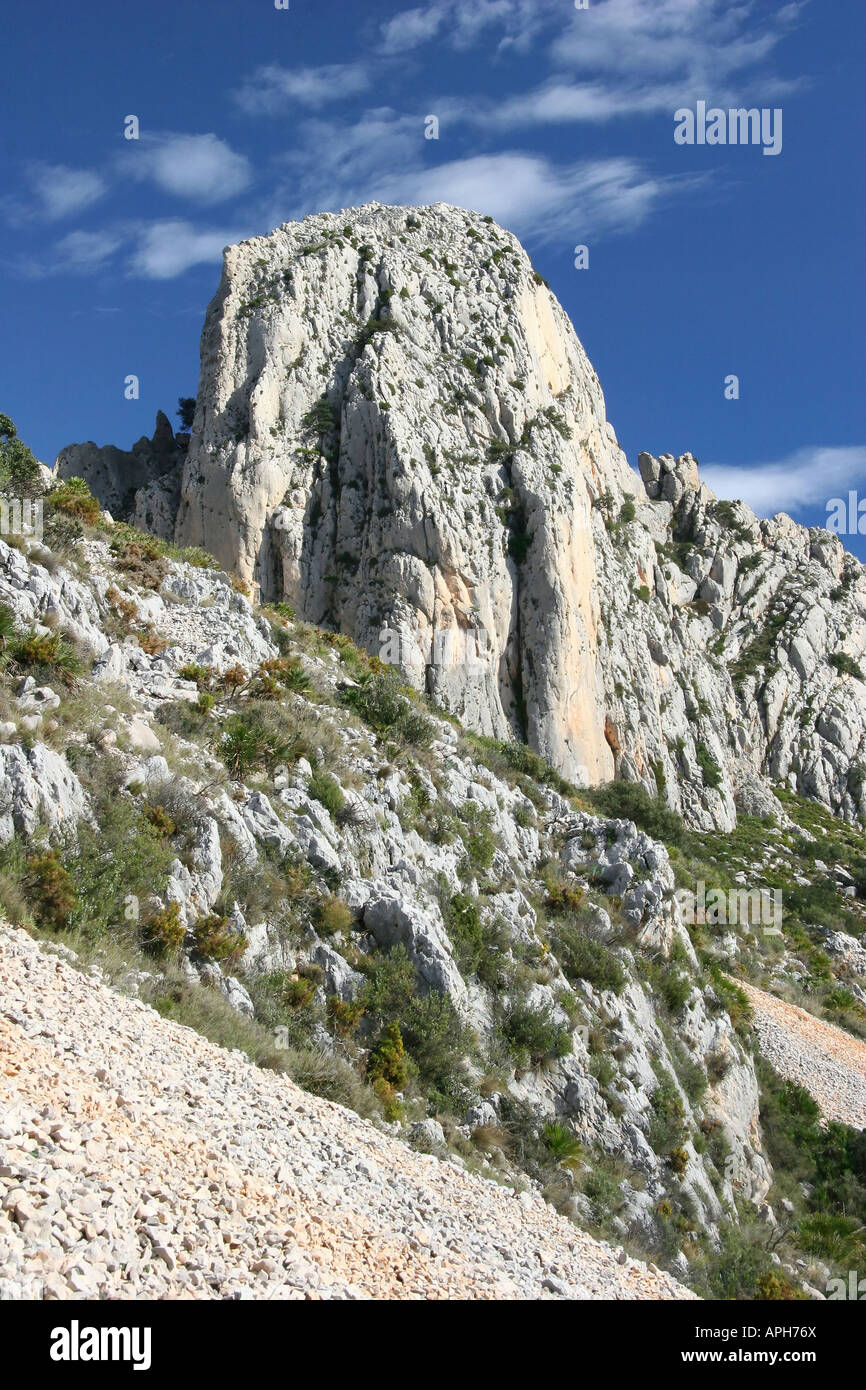 View of the ridge. Sierra de Bernia Stock Photo - Alamy