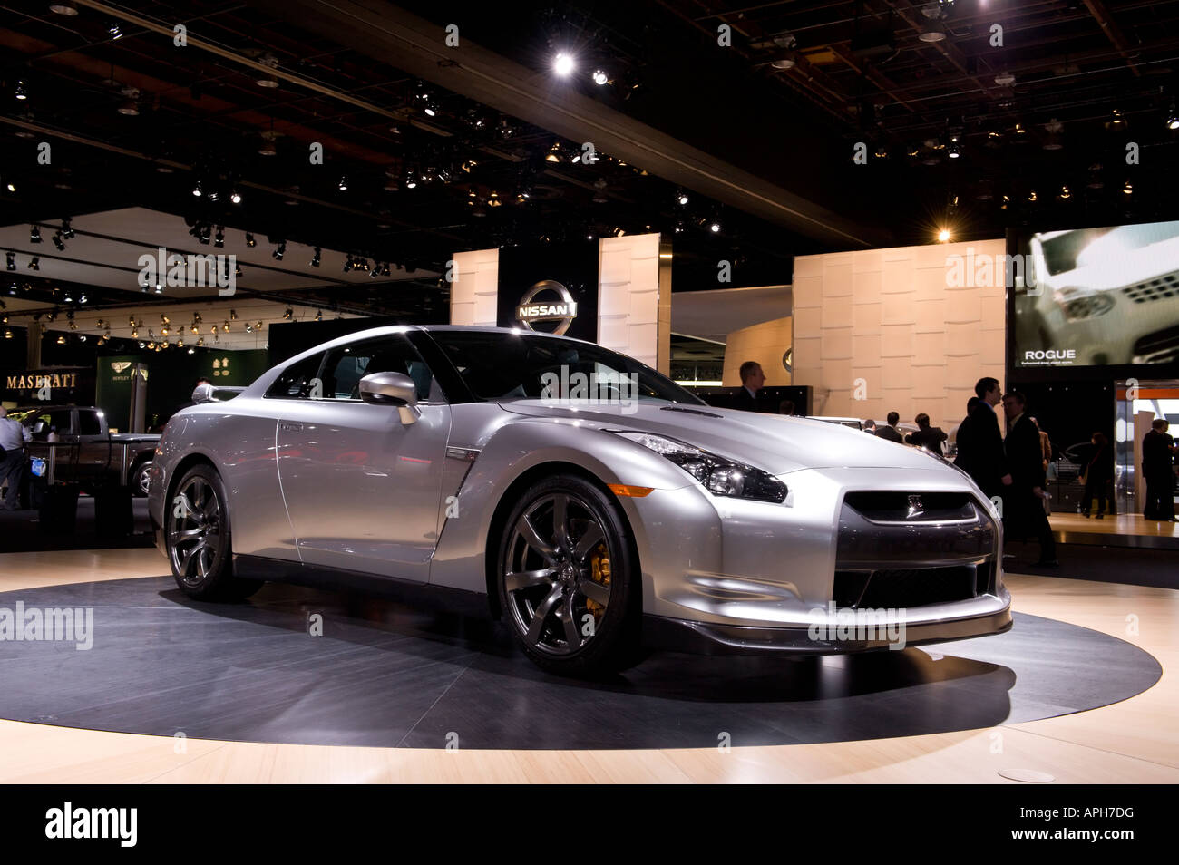 Nissan GT-R at the 2008 North American International Auto Show in Detroit Michigan USA Stock Photo