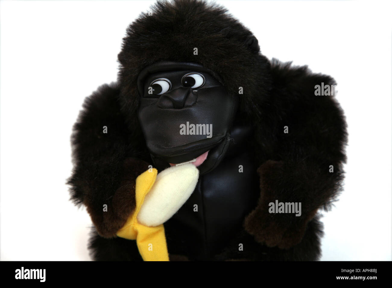 stuffed gorilla with banana