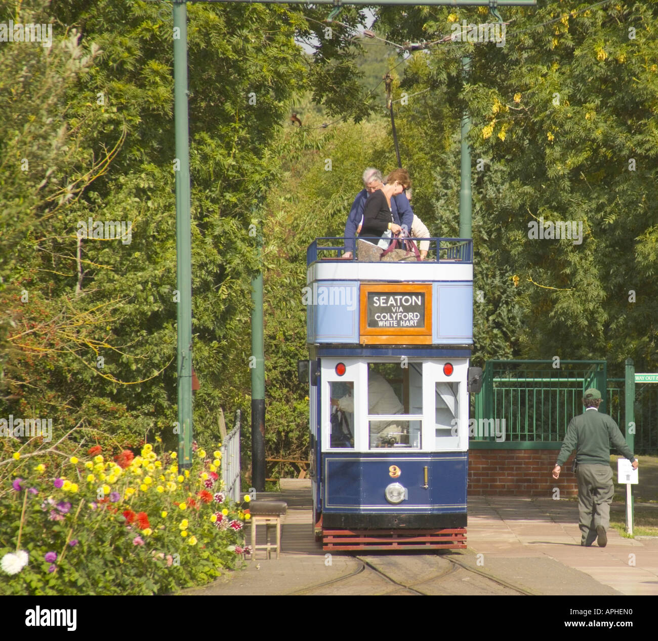 england devon seaton colyford tramway colyford station Stock Photo - Alamy