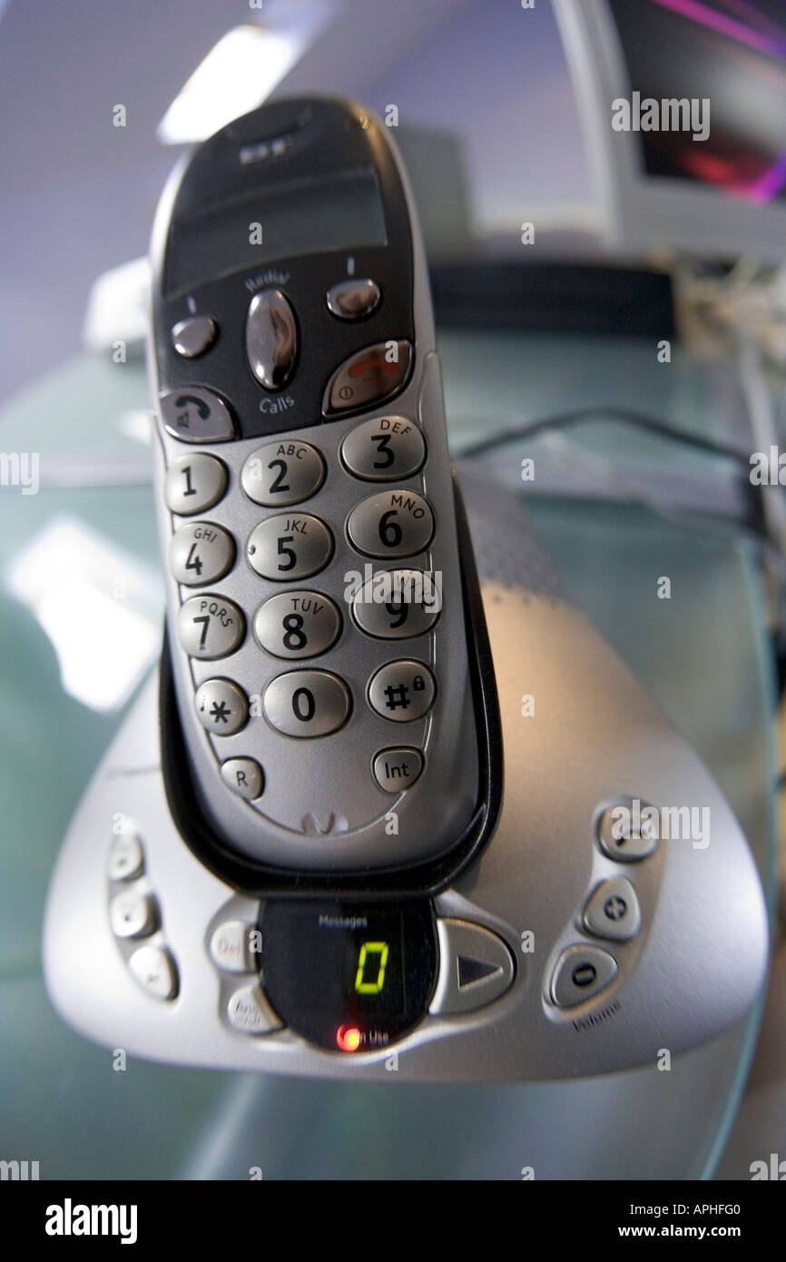 bt cordless phone and system Stock Photo Alamy