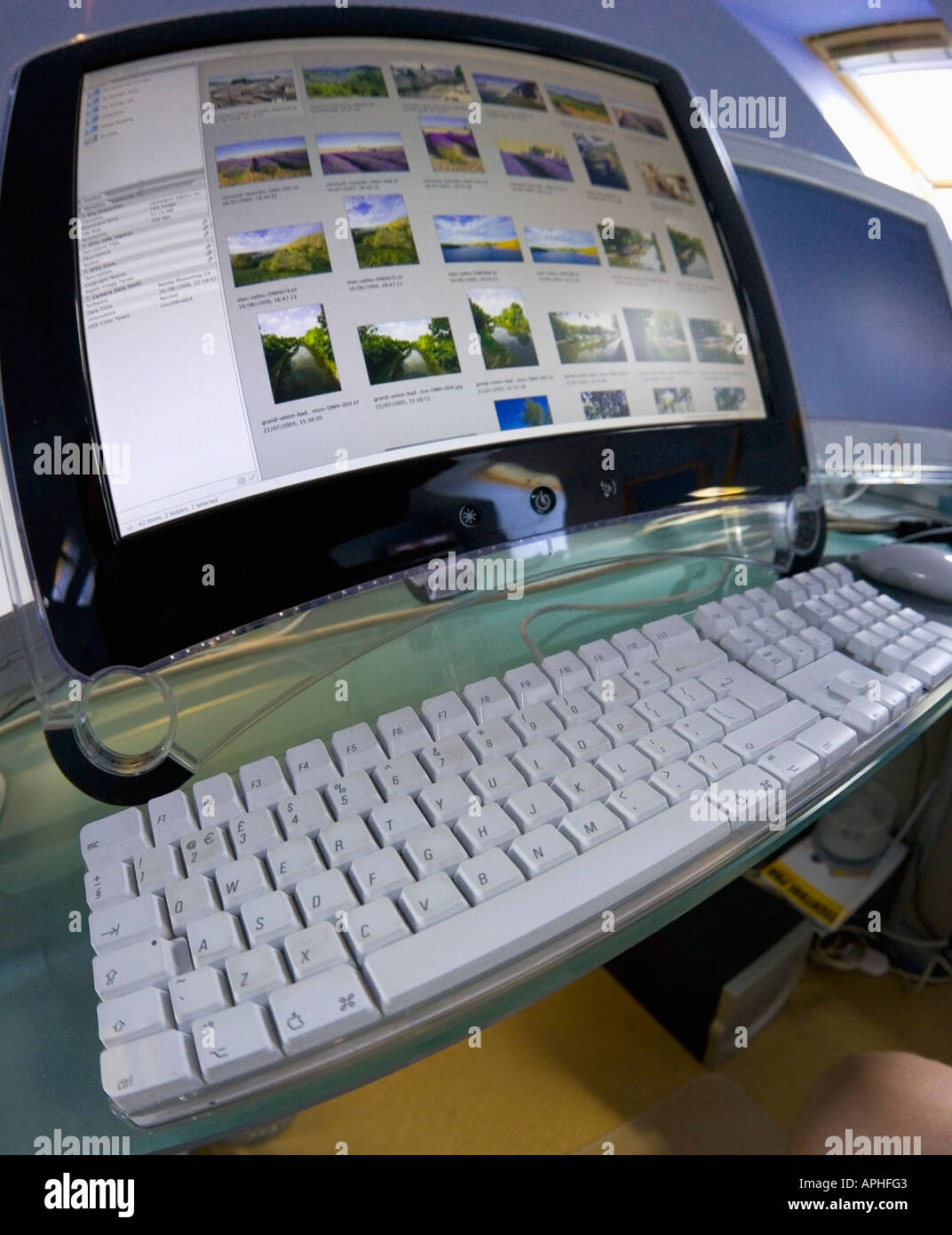Apple mac computer keyboard stock photo alamy