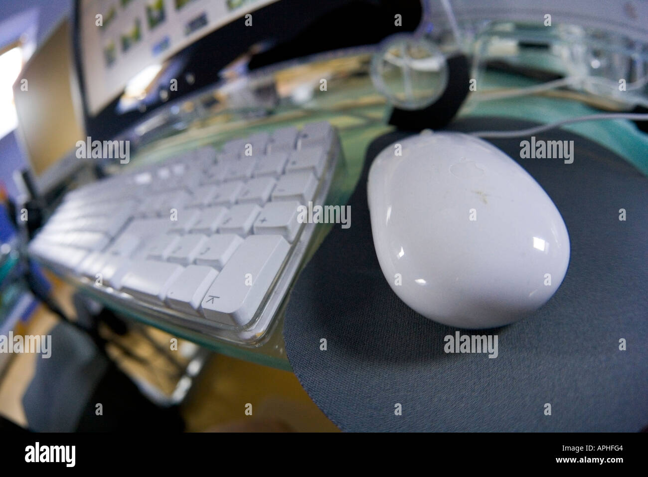 Apple mac computer keyboard stock photo alamy