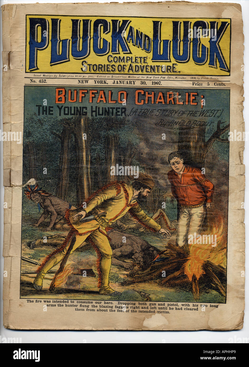 "Pluck and Luck complete stories of adventure," January 1907, Frank