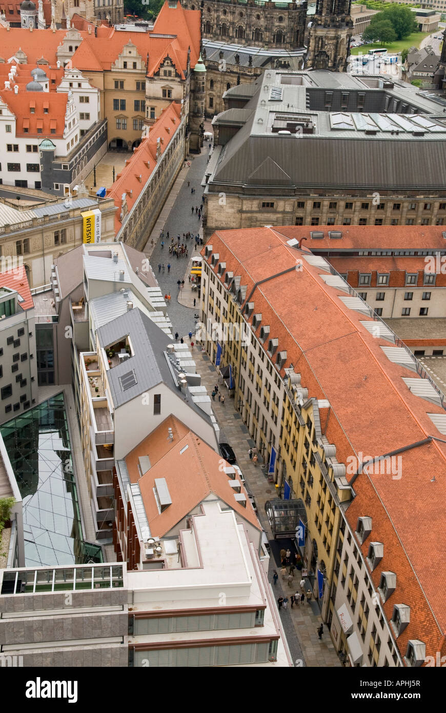 Aerial view dresden city center hi-res stock photography and